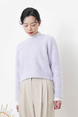 Crop sweater in premium wool