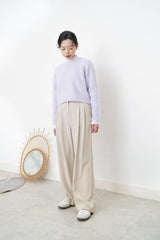 Crop sweater in premium wool