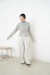 Light grey barrel pants