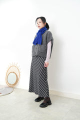 Dark grey soft knit vest