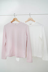 Tee top with inner fleece