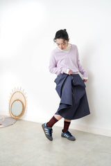 Lavender cashmere v neck sweater