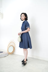 Summer denim one piece w/ straps