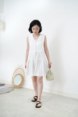 Summer holiday dress in floral texture