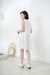 Summer holiday dress in floral texture