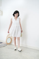Summer holiday dress in floral texture
