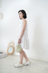 Summer holiday dress in floral texture