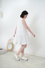 Summer holiday dress in floral texture