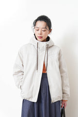 Off white windbreaker jacket w/ inner quilted