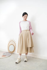 Pink soft tee in patchwork style