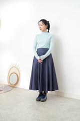 Teal soft funnel neck inner