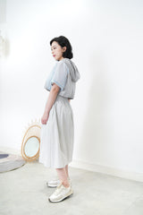 Patchwork windbreaker w/ attachable sleeves 842YW