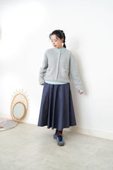 Grey 90% merino wool cardigan
