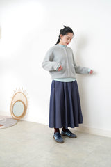 Grey 90% merino wool cardigan