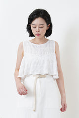 Checked layers summer vest