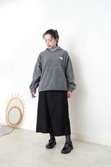 Grey fleece hoodies w/ contrast line