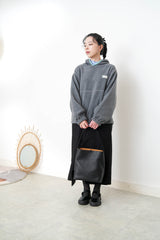 Grey fleece hoodies w/ contrast line