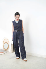Summer denim dungarees