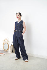 Summer denim dungarees
