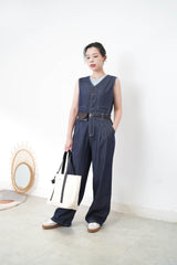 Summer denim dungarees