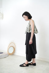 Checked layers summer vest