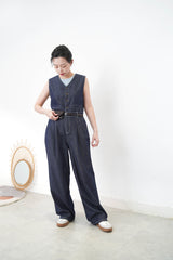Summer denim dungarees