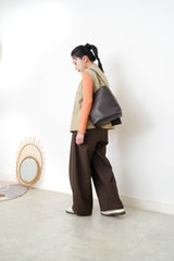 Orange ruffle fringe inner