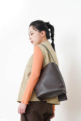 Beige vest jacket w/ waist string