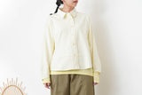 Ivory shirt jacket