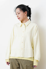 Ivory shirt jacket