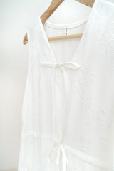 Summer holiday dress in floral texture