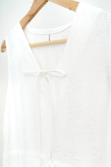 Summer holiday dress in floral texture