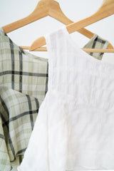 Checked layers summer vest