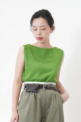 Green boat collar minimal vest