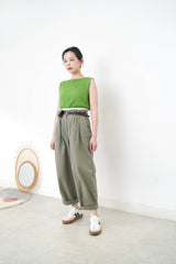 Green boat collar minimal vest