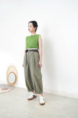 Green boat collar minimal vest