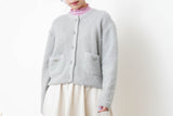 Grey 90% merino wool cardigan