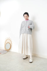 Grey 90% merino wool cardigan