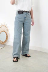 Light blue straight cut jeans