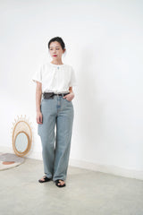 Light blue straight cut jeans