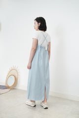 Light blue denim overall