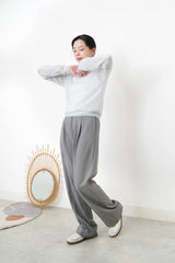 Pastel blue cashmere & mohair premium top