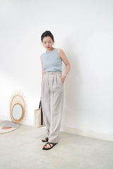 Blue soft basic vest