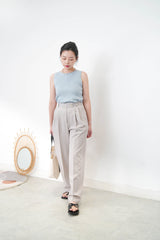 Blue soft basic vest