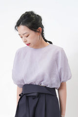 Purple double layering ballon top