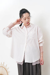 Pink stripy shirt