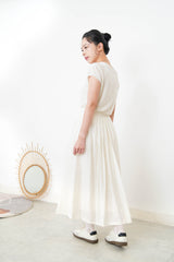 Oatmeal thin knit high neck top