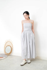 Light grey cami one piece dress