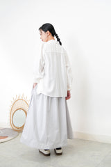 White smooth light shirt w/ straps