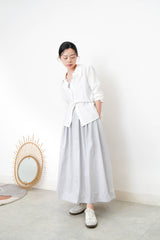 White smooth light shirt w/ straps